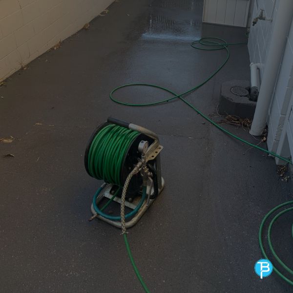 Blocked drain high-pressure jetting